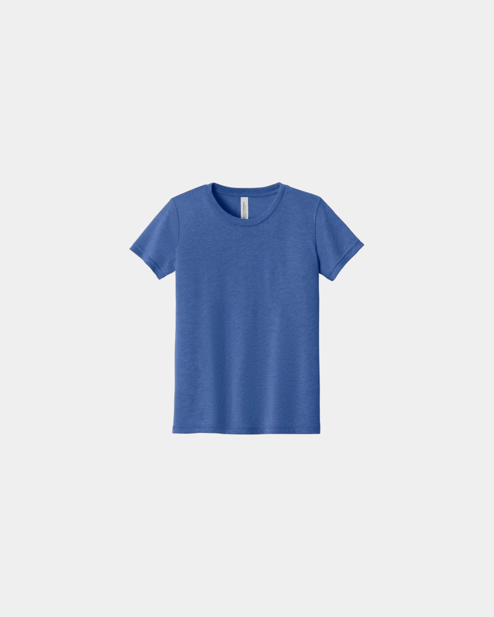 Custom triblend youth short sleeve tee - Blue Triblend